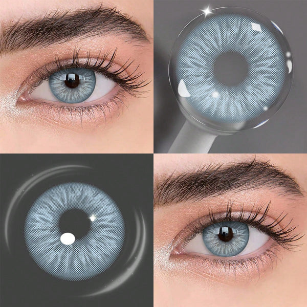 SHEIN Lalens Meteor Blue Color Contact Lenses, Cosmetics, Back To School Essentia