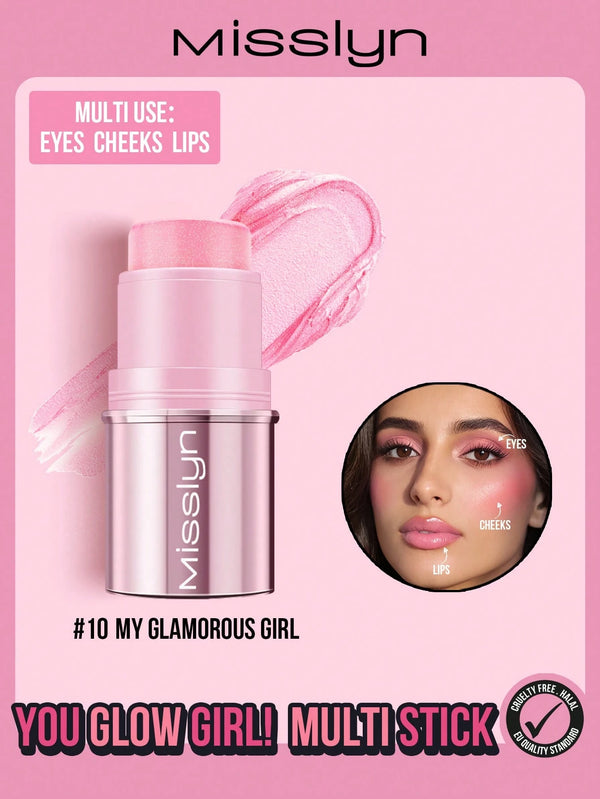 SHEIN MISSLYN - Shine Bright Girl! Multifunctional Makeup Stick, Creamy Multifunctional Makeup Stick, High
