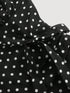SHEIN MOD Neck Halter Gather Waist Ruffled Hem Polka Dot Dress,Streetwear ,Rave,Romantic ,Summer00