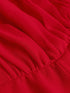 SHEIN MOD Red Summer Mama Mia Birthday Party Dress,Ruched Bust Cami Sun Dress For Women,Vintage Elegant Organza Wedding Guest Prom Date Night Valentine Outfits