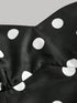 SHEIN MOD Women's Polka Dot Bandeau Long Dress, Minimalist & Fashionable,Polka Dot Dress1