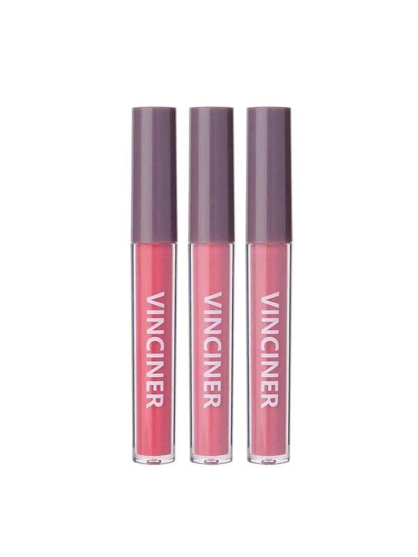 SHEIN Matte Liquid Lipstick Set, 3Pcs Mist Non-Stick Cup Moisturizing Long-Lasting Wear Lip Glaze Lip Gloss Lipstick Makeup Set