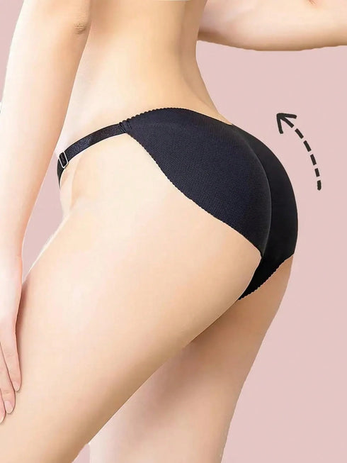 SHEIN Padded Butt Lift Seamless Shapewear Panties, Low Waist Adjustable Breathable Tummy Control Underwear 1