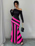 SHEIN Raffinéa Oblique Shoulder Ruched Waist Fishtail Design Sexy Women Dress Maxi Women Outfit