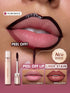 SHEIN SHEGLAM Fall In Line Peel Off Lip Liner Stain-Plum Sauce Lip Combo Brand Beauty Makeup Face Paint0