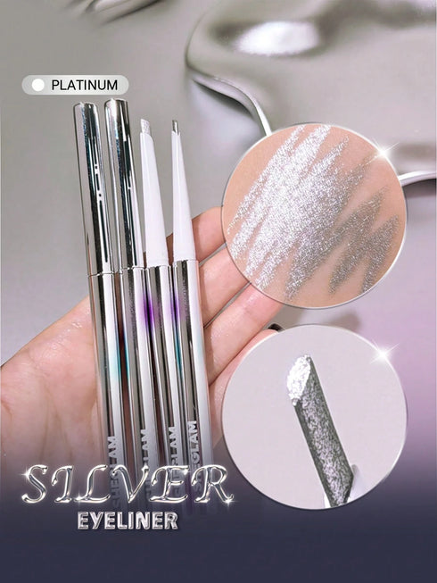 SHEIN SHEGLAM Silver Strobe Metallic Eyeliner-Platinum Kohl Kajal Henna Brand Beauty Makeup Face Paint Cosmeti