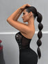 SHEIN SXY Grace Rhinestones Holiday Party Women's Music Festival Fashion Rhinestone Decorated0