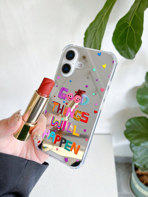 SHEIN Shockproof Mirror Phone Case, Compatible With IPhone1