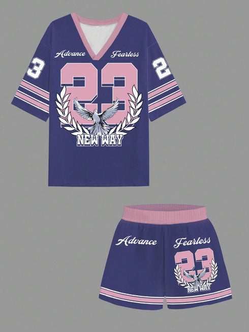 SHEIN Slaydiva 2pcs/Set Women 2025 Spring&Summer Casual Minimalist Olive Branch0