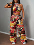 SHEIN Slaydiva 2pcs/Set Women Casual Street Style Tight Camisole And Loose Pants Suit, Suitable For1