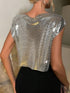 SHEIN VaVaBold Women's Aluminum Plate Top1