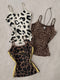 SHEIN Vintage Wild, Classic Black White Brown Leopard Print, Sweet & Sexy Women Slim Fit Camisole Tank Top, Can Be Worn As Layering Piece