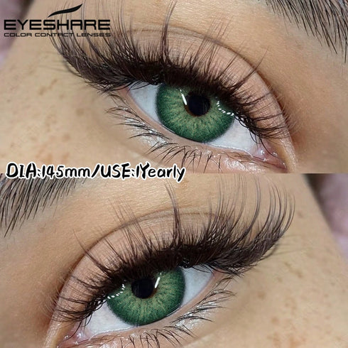 SSHEIN EYESHARE 1 Pair Natural Colored Contact Lenses For Eyes Brown Eye Contacts Gray Soft0