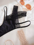 Shein Underwear&Sleepwear Basics 3packs Leopard Print Hollow Out Sexy Thongs