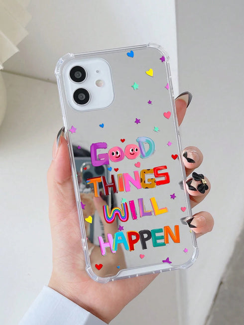 SHEIN Shockproof Mirror Phone Case, Compatible With IPhone