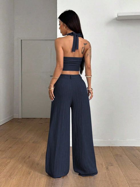 Shop the SHEIN StreetHx women’s streetwear 2-piece set featuring a solid color vest and matching pants. Perfect for summer outfits with a trendy street style look, comfortable and stylish for everyday wear.0