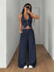 Shop the SHEIN StreetHx women’s streetwear 2-piece set featuring a solid color vest and matching pants. Perfect for summer outfits with a trendy street style look, comfortable and stylish for everyday wear.
