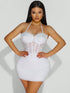 SHEIN Sirith Women's Slim Fit Lace Halter Mini Dress