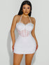 SHEIN Sirith Women's Slim Fit Lace Halter Mini Dress