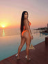 طقم بكيني شاطئي كاجوال Slaydiva 2026 من شي إن + بنطلون شفاف مطاطي بكشكشة فريدة من 3 قطع، لباس سباحة صيفي أنيق للعطلات