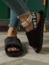 SHEIN Soft Bottom Plush Lined Slipper