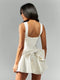 Square Neck Smocked Back Mini Dress
