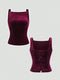 SHEIN Sweetra 1pc Women's Bowknot Back Sleeveless Purple Fashion Tank Top