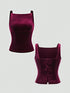 SHEIN Sweetra 1pc Women's Bowknot Back Sleeveless Purple Fashion Tank Top