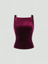 SHEIN Sweetra 1pc Women's Bowknot Back Sleeveless Purple Fashion Tank Top