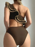 SHEIN Swim Style Ruffle Trim Cutout Sexy One-Piece Swimsuit