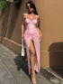 SHEIN Swim Oasis Summer New Cross-Border INS Style Wave Ruffle Shell Cup Mermaid Shell Bag Underwire Push-Up Spaghetti Strap High-Cut One-Piece