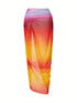 SHEIN Summer Vacation Beach Neon Printed One-Piece Swimsuit