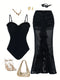 SHEIN Swim Oasis Women Florl Asymmetric Split Dress Outfits