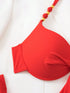 SHEIN Swim Vcay طقم بيكيني من قطعتين بطبعة زهور مبطن برباط حول الرقبة للصيف