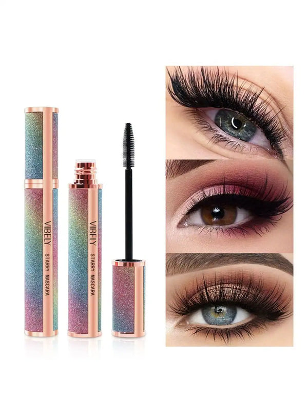 VIBELY Luminous Starry Sky Mascara 4d Fiber Thick Curling