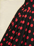SHEIN Vintage Romantic French Style High-Waisted Polka Dot Strap Dress, Elegant High-Waisted Versatile Long Dress, Retro Casual Zipper Beach Vacation Summer