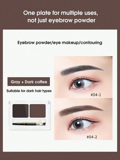 SHEIN Waterproof Eyebrow Powder & Brush