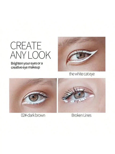 SHEIN White Crouching Silkworm eyeliner White