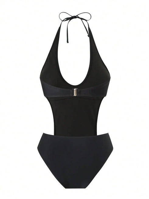 SHEIN Tight One Piece Swimsuit Beach Holiday Summer Swimsuit