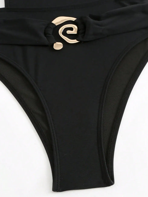 SHEIN Tight One Piece Swimsuit Beach Holiday Summer Swimsuit