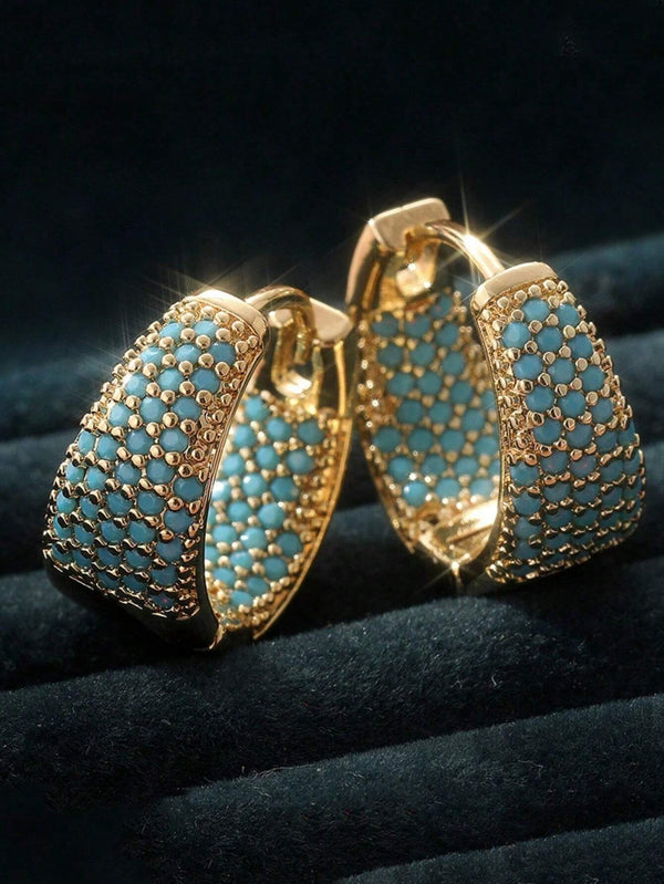 SHEIN Boho Style Elegant Thick Creole Earrings
