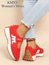 SHEIN Women's Classic Retro Fashion Sneakers, Casual Tennis Slip-On Flat Loafers, Walking Shoes With Hook And Loop