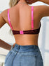 SHEIN Fashion Lace Bow Decor Lingerie Bra
