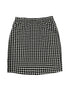 SHEIN Women's Houndstooth Print Bodycon Mini Skirt, Elegant Elastic Waist Pencil Skirt