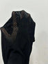 SHEIN Zolique Round Neck Long Sleeve Fashionable Sexy Mesh Sheer Blouse