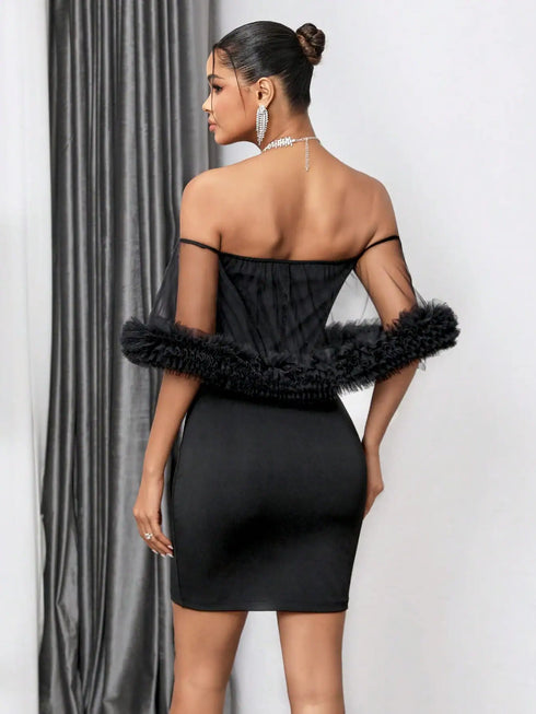 SHEIN Zolique Women's Off-Shoulder Dress