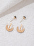 imoli Moon & Star Design Rhinestone Stud Earrings