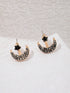 SHEIN imoli Moon & Star Design Rhinestone Stud Earrings