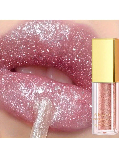 SHEIN Shimmery Pearl Lip Gloss, Waterproof & Long-Lasting (Color 4)