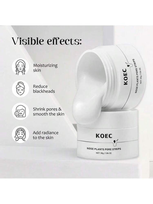 shein 30g Blackhead Removal Nose Strips, Deep Pore Cleansing Peel-Off Mask